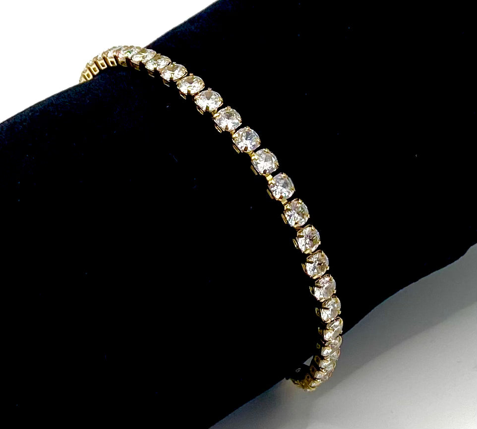 Gold Tennis Anklet