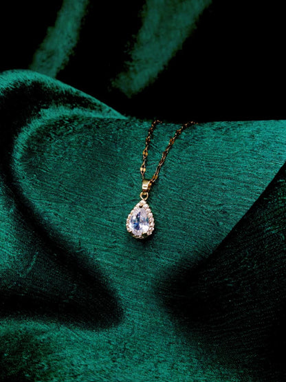 Clear Droplet Necklace