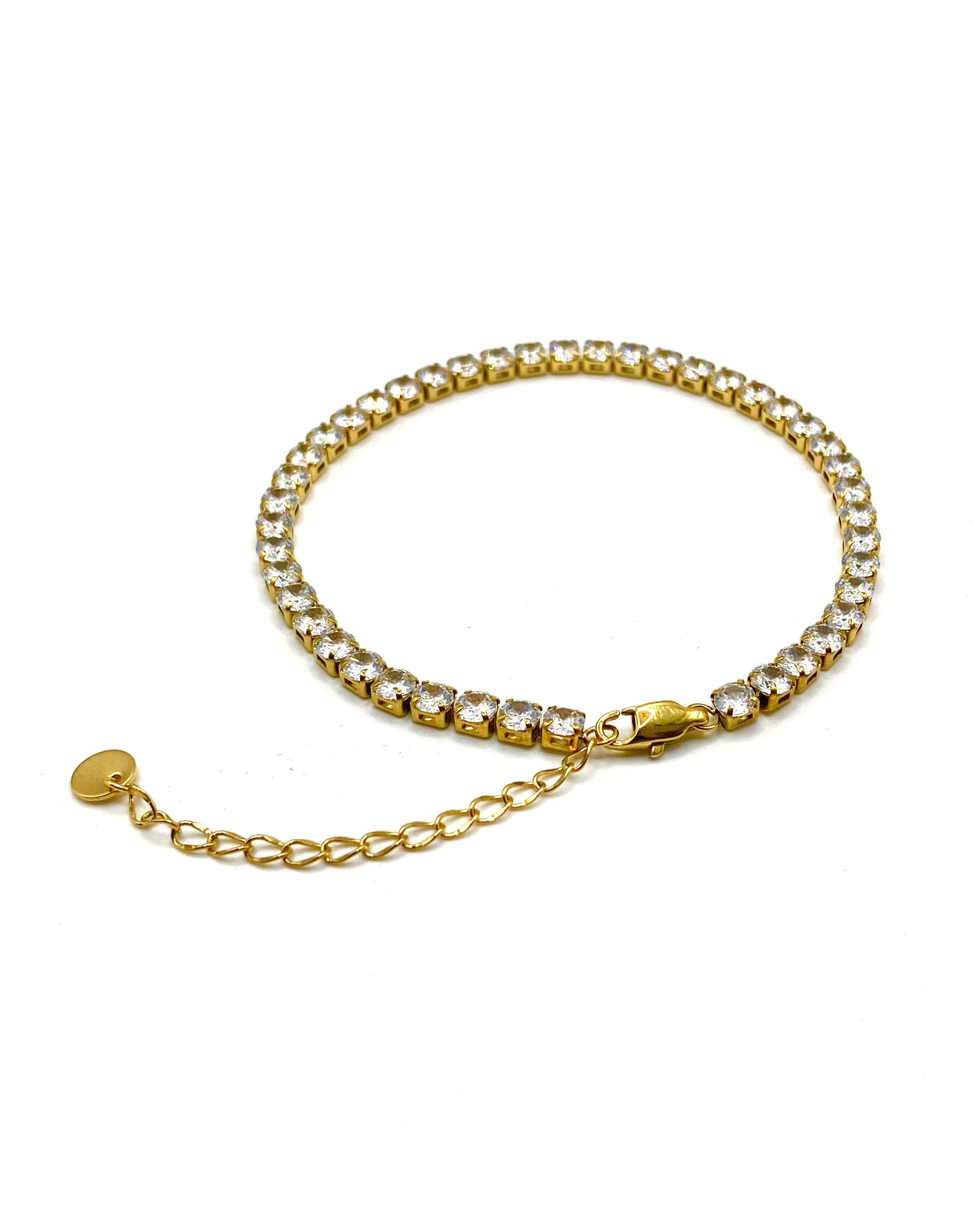 Gold Tennis Anklet