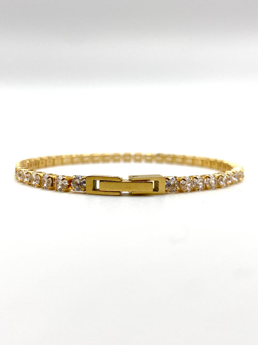 Gold Tennis Bracelet