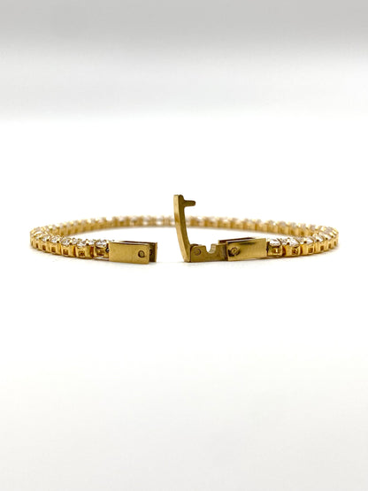 Gold Tennis Bracelet