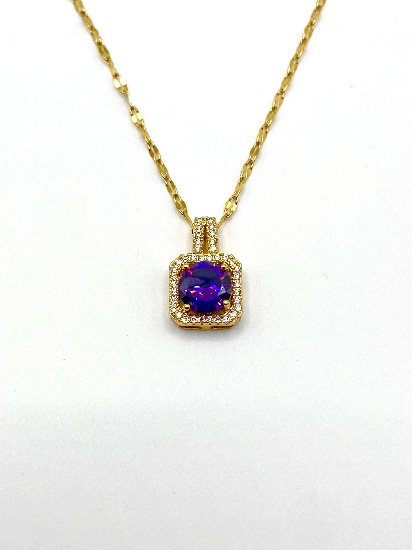 Purple "Obsidian" Necklace