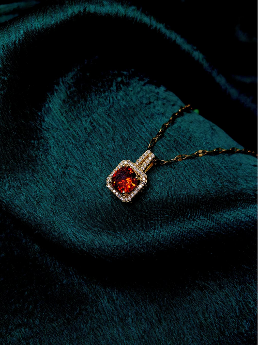 Scarlet Stone Necklace